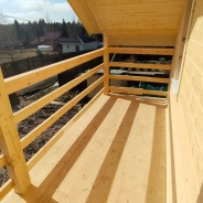 Фото готовых работ - Каркасный дом 8,0 х 9,0 м (К-166)