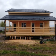 Фото готовых работ - Каркасный дом 8,5 х 11,5 м (К-162)