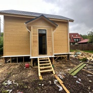 Фото готовых работ - Каркасный дом 6х8 м + терраса 3х4 м