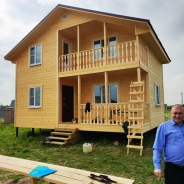 Фото готовых работ - Каркасный дом 6х8 м. (Проект К-154)