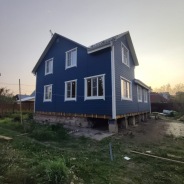 Фото готовых работ - Каркасный дом 11х10 м