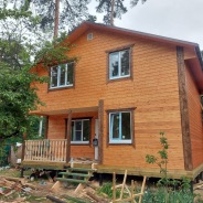 Фото готовых работ - Дом из проф. бруса камерной сушки 6х8 м (Проект Д-154)