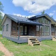 Фото готовых работ - Каркасный дом 14,5х10,5 м.