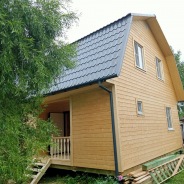 Фото готовых работ - Каркасный дом 7х8 м.