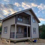 Фото готовых работ - Каркасный дом 6х8 м (Проект К-154)