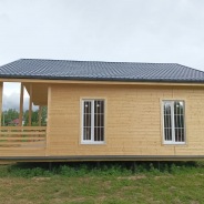 Фото готовых работ - каркасный дом 8х9 м.