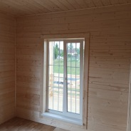 Фото готовых работ - каркасный дом 8х9 м.