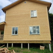 Фото готовых работ - Каркасный дом 9х9 м. (Проект К-123)