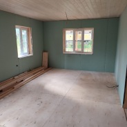 Фото готовых работ - Каркасный дом 9х9 м. (Проект К-123)