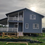 Фото готовых работ - Каркасный дом 8,5х11,5 м (Проект К-162)