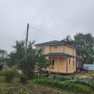 Фото готовых работ - Каркасный дом 7,5 х 7,5 м (Проект К-186)
