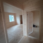 Фото готовых работ - Каркасный дом 7,5 х 7,5 м (Проект К-186)