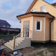 Фото готовых работ - Каркасный дом 7х8 м