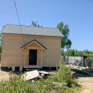 Фото готовых работ - Каркасный дом 8х7 м.