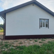 Фото готовых работ - Каркасный дом 11х8 м + терраса 2,5х8 м.