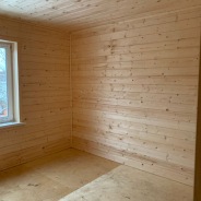 Фото готовых работ - Каркасный дом 9х8 м. + терраса 3х8 м