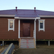 Фото готовых работ - Каркасный дом 13х9 м.