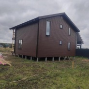 Фото готовых работ - Каркасный дом 9х9 м.