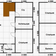 Фото готовых работ - Каркасный дом 8,5х11,5 м (Проект К-162)
