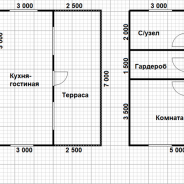 Фото готовых работ - Каркасный дом 10,5х7 м.