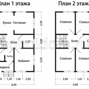 Фото готовых работ - Каркасный дом 6х9 м (К-219)