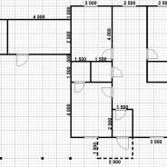 Фото готовых работ - Одноэтажный каркасный дом 9,5х8,5 м. (Проект К-73)