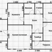 Фото готовых работ - Каркасный дом 10х8,5 м + терраса 4х3 м