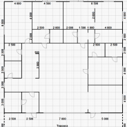 Фото готовых работ - Каркасный дом 17х20 м.