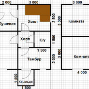 Фото готовых работ - Каркасная баня 6х8 м
