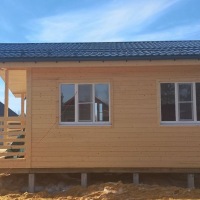 Фото готовых работ - Каркасный дом 6х8 м. + терраса 2,5х8 м.