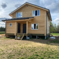 Фото готовых работ - Дом из профилированного бруса камерной сушки 8х10 м.