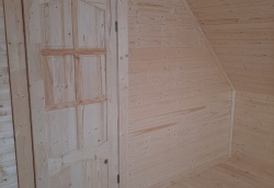 Фото готовых работ - Дом из проф. бруса камерной сушки 6×8 м. с мансардой (Д-142)