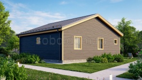 Дом из бруса Д-134, 10x9,5 м.