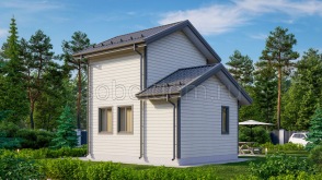 Каркасная баня К-38, 6x5 м.