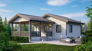 Баня из бруса Б-27, 11,5x8 м.