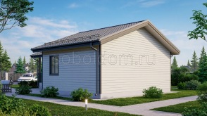 Баня из бруса Б-27, 11,5x8 м.