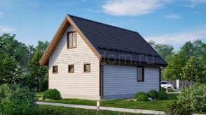 Баня из сухого бруса Б-29, 9x6 м.