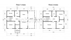 Каркасный дом К-284, 8х9,5 м.