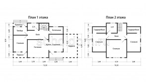 Каркасный дом К-286, 8,5х10,5 м.