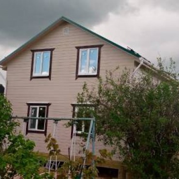 Фото готовых работ - Дом из профилированного бруса 7х8 м + терраса 2,5х7 м