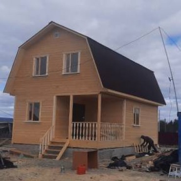 Фото готовых работ - Каркасная баня 6х9 м., с мансардой