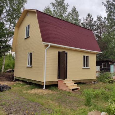 Фото готовых работ - Каркасный дом 6х6 м. (Проект К-5)