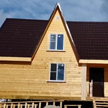 Фото готовых работ - Баня из профилированного бруса камерной сушки 6х8 м