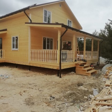 Фото готовых работ - Каркасный дом 11х8 м