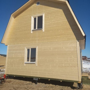 Фото готовых работ - Каркасный дом 6х6 м., с мансардой (Проект К-5)