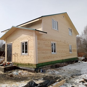Фото готовых работ - Дом из профилированного бруса камерной сушки 11х7 м