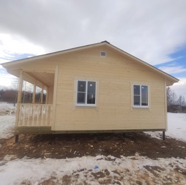 Фото готовых работ - Каркасный дом 7,5×9 м. (К-107)