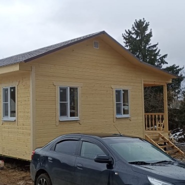 Фото готовых работ - Каркасный дом 8×8 м. (К-115)