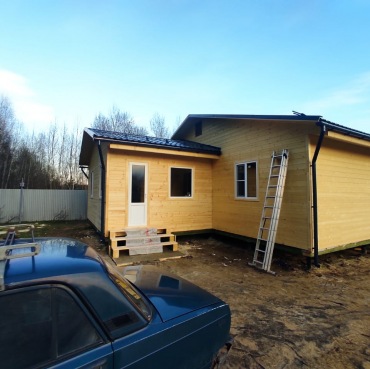 Фото готовых работ - Одноэтажный каркасный дом 10х18 м