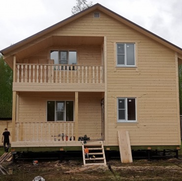 Фото готовых работ - Каркасный дом 6х8 м., с мансардой